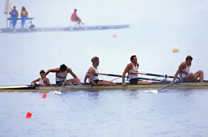 Other Sport Prints: Great Britain win gold in the Coxed Fours - 1984 Los Angeles Olympics