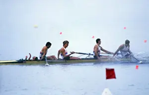 Great Britain win gold in the Coxed Fours - 1984 Los Angeles Olympics