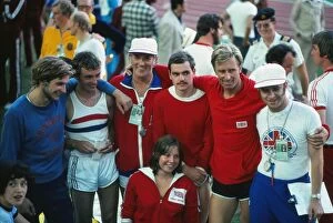 1976 Montreal Olympics Collection: Great Britains gold medal-winning modern pentathlon team at the 1976 Montreal Olympics