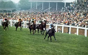 Habat, ridden by Pat Eddery, wins the 1973 Norfolk Stakes