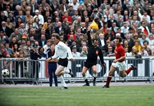 The 1972 European Football Championship Collection: Herbert Wimmer is flagged offside in the final of Euro 72