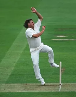 Images Dated 21st July 2011: Ian Botham bowls for England in 1992
