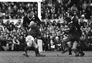 Images Dated 30th May 2012: Ian Kirkpatrick is tackled during the second test against the Lions in 1977
