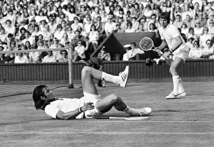 Ille Nastase and Jimmy Connors - 1975 Wimbledon Championships