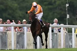 Images Dated 19th June 2012: Most Improved, ridden by Kieren Fallon, leads the St James Palace Stakes - Royal Ascot 2012