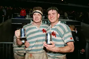 The Innes Brothers celebrate victory in the 1998 Varsity Match