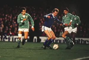 Ipswichs Steve McCall and St Etiennes Michel Platini - 1981 UEFA Cup