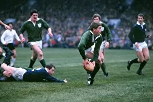 Images Dated 26th May 2011: Irelands John Robbie - 1981 Five Nations