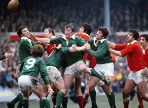 Images Dated 1st February 2011: Irelands Moss Keane - 1979 Five Nations