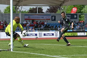 Images Dated 23rd May 2012: Irelands Peter Cotter scores his sides second goal against the USA at the 2012 Paralympic World Cup