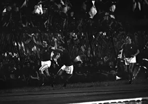 Images Dated 21st June 2012: Italys Marco Tardelli celebrates scoring against England at Euro 1980