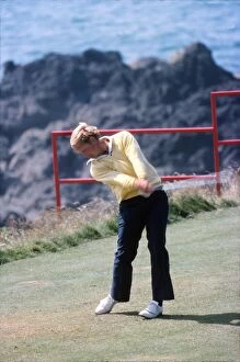 Images Dated 13th May 2009: Jack Nicklaus tees off during the final round of the 1977 Open