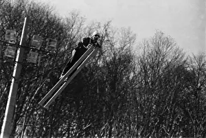 Xi Olympic Winter Games Prints: Japans Seiji Aochi - 1972 Sapporo Olympics - Ski Jumping