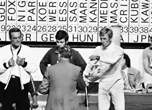 Jim Fox accuses Boris Onischenko of cheating at the 1976 Montreal Olympics