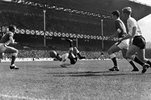Images Dated 23rd April 2007: Jimmy Greaves attempts an overhead kick for Spurs in 1964