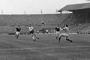 Images Dated 25th November 2009: Jimmy Greaves scores against Scotland at Wembley in 1961
