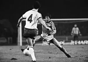 Images Dated 28th June 2011: Johan Cruyff takes on England in 1977