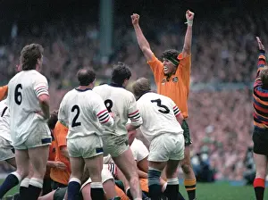 Rugby Prints: John Eales celebrates at the final whistle of the 1991 World Cup Final