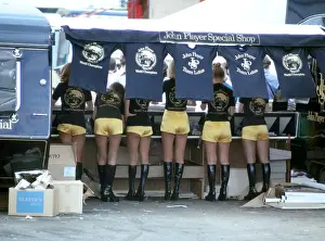 John Player Special Pit Girls at British Grand Prix 1973