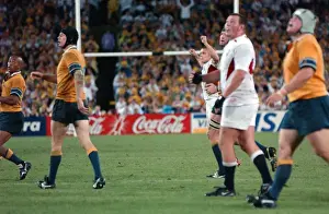 Jonny Wilkinson celebrates his winning drop-goal in the 2003 World Cup Final