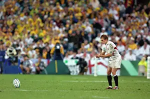 Jonny Wilkinson prepares to take a kick during the 2003 World Cup Final