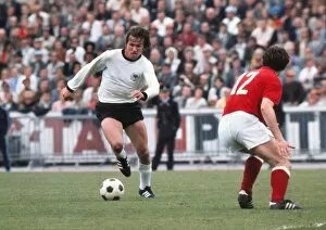 The 1972 European Football Championship Collection: Josef Heynckes on the ball in the final of Euro 72