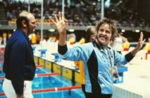 Images Dated 1st October 1982: June Croft - 1982 Brisbane Commonwealth Games - Swimming