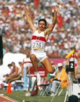 Images Dated 31st August 2010: Jurgen Hingsen - 1984 Los Angeles Olympics - Decathlon