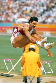 Olympic Games Prints: Jurgen Hingsen - 1984 Los Angeles Olympics - Decathlon