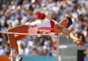 1984 Los Angeles Olympic Prints: Jurgen Hingsen - 1984 Los Angeles Olympics - Decathlon
