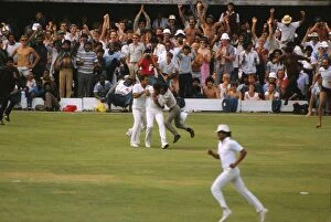 Images Dated 13th January 2011: Kapil Dev catches Viv Richards in the 1983 World Cup Final