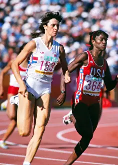 Kathy Cook and Valerie Brisco-Hooks - 1984 Los Angeles Olympics