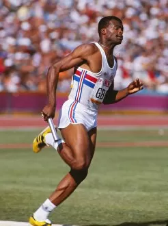 Images Dated 28th March 2011: Kriss Akabusi - 1984 Los Angeles Olympics