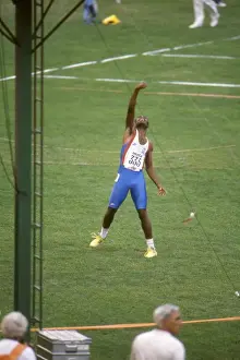 400m Prints: Kriss Akabusi celebrates winning the 400m Hurdles gold at the 1990 European Championship