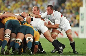 Lawrence Dallaglio and Richard Hill during the 2003 World Cup Final