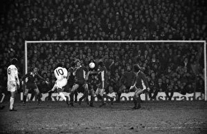 Images Dated 13th June 2011: Leeds Johnny Giles scores against Wimbledon in the 1975 FA Cup