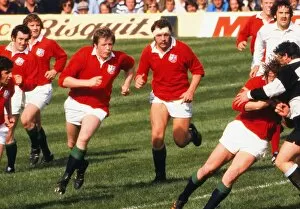 Images Dated 21st March 2012: The Lions take on the Barbarians in the 1977 Silver Jubilee Match