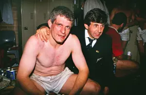 Lions head coach Ian McGeechan and captain Finlay Calder celebrate victory - 1989 British Lions Tour to Australia