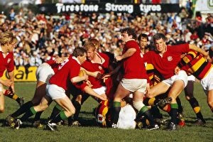 Images Dated 2nd November 2011: The Lions take on Waikato - 1983 British Lions Tour to New Zealand