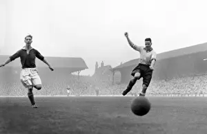 Liverpools Billy Liddell and Exeters Raymond Goddard - 1950 FA Cup