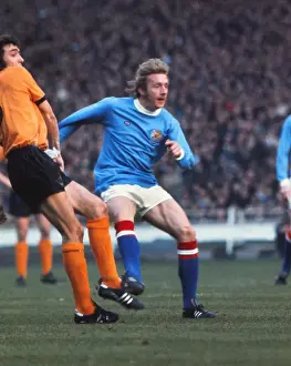 Wolves Prints: Manchester Citys Denis Law - 1974 League Cup Final