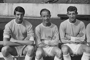 Manchester Citys Neil Young, George Hannah and Paul Aimson in 1963