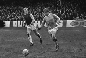 Manchester Citys Tony Coleman and West Hams Bobby Moore