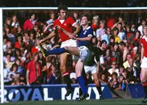 Manchester Uniteds David Sadler and Ipswich Towns Trevor Whymark