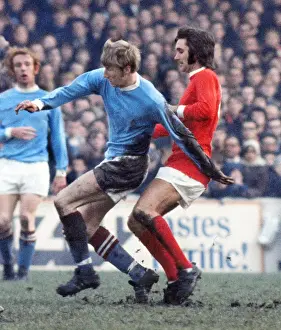 Manchester Uniteds George Best and Manchester Citys Colin Bell
