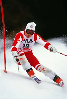 Skiing Prints: Marc Girardelli - 1987 FIS World Ski Championships