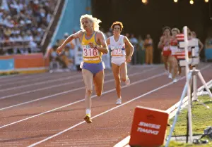 California Prints: Maricica Puica wins the womens 3000m at the 1984 Los Angeles Olympics