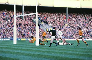 Mark Ella scores against England - 1984 Australian Grand Slam Tour of British Isles