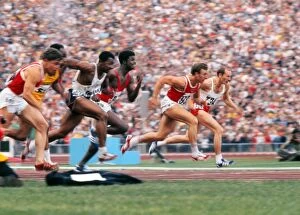 1972 Munich Olympics Collection: The mens 100m final at the 1972 Munich Olympics