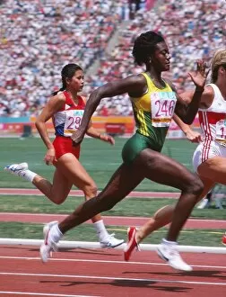 Images Dated 10th August 2011: Merlene Ottey at the 1984 Los Angeles Olympics